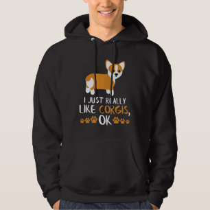 Corgi Dog Dog Cute Corgi Idea Premium Hoodie