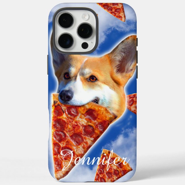 Corgi Dog Eating Pizza                             Case-Mate iPhone Case (Back)