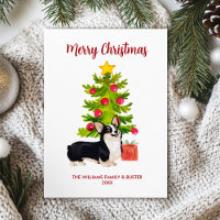 Corgi Dog Family Christmas