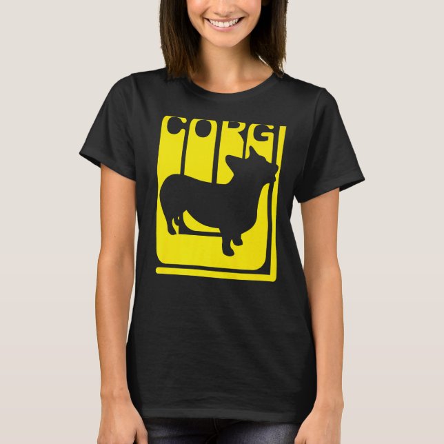 Corgi Dog Funny T-Shirt (Front)