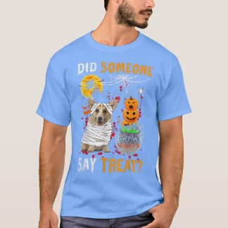 Corgi Dog Halloween Did Someone Say Treat T-Shirt