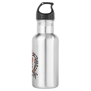 Corgi Dog Heart Heartbeat Ekg Bow Tie Paws Stainless Steel Water Bottle