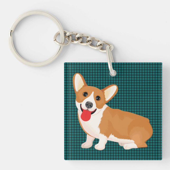 corgi dog keychain (Front)