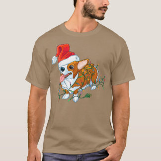 Corgi Dog light Merry Corgmas Santa Corgi Ugly Chr T-Shirt