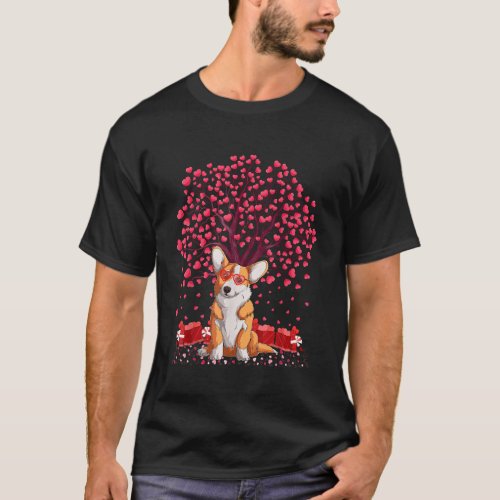Corgi Dog Lover Funny Corgi Valentines Day T_Shirt