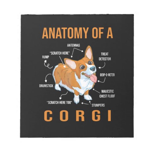 corgi dog lover funny  notepad
