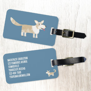 Corgi Dog Luggage Tag
