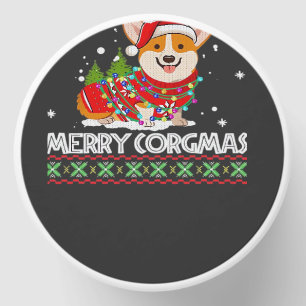 Corgi Dog Merry Corgmas Santa Corgi Ugly Christmas Mini Candle Favors