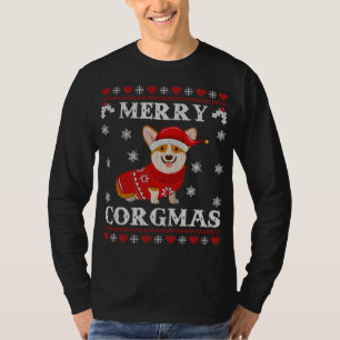 Corgi Dog Merry Corgmas Santa Corgi Ugly Christmas T-Shirt