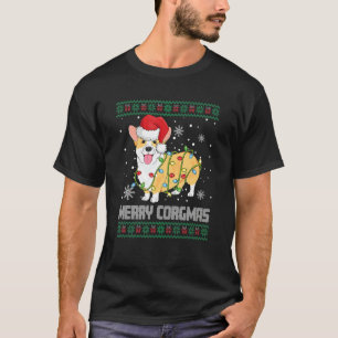Corgi Dog Merry Corgmas Santa Corgi Ugly Christmas T-Shirt