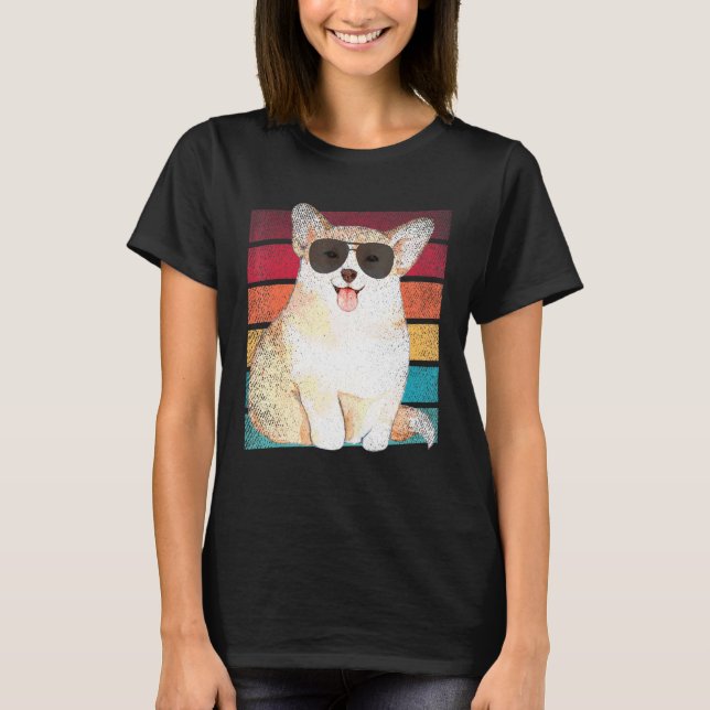 Corgi Dog Mom Dad Clothing T-Shirt (Front)