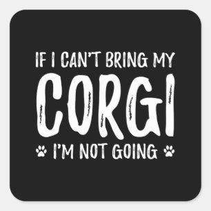 Corgi Dog Mom Funny Dog Lover Gift Idea Square Sticker