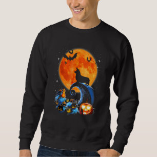Corgi Dog Moon Pumpkin Halloween Costume 2 Sweatshirt