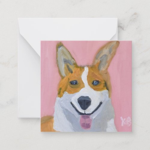 Corgi Dog Note Card