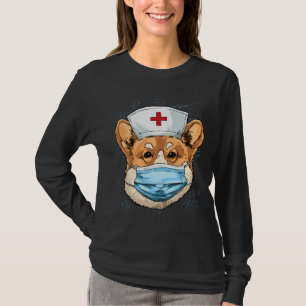 Corgi Dog Nurse Rn Nursing School Graduation T-Shirt
