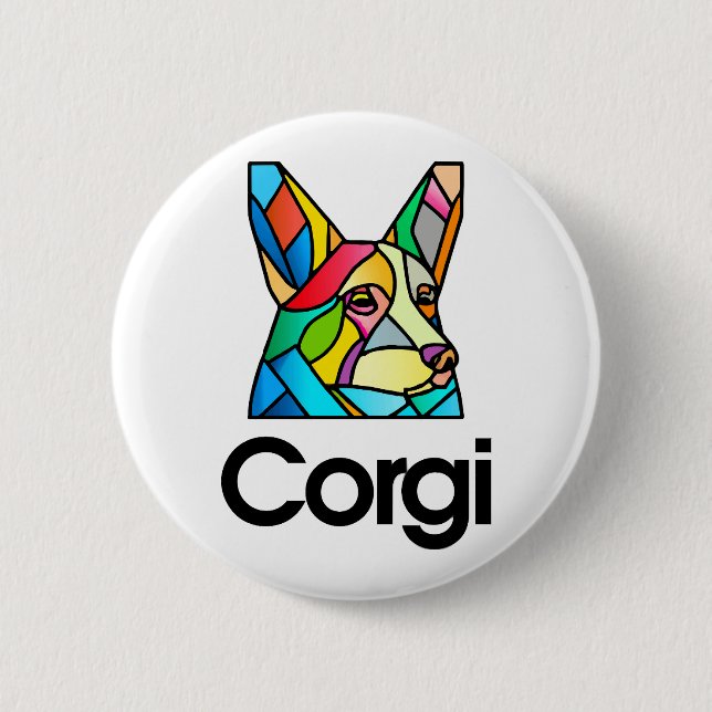 Corgi Dog Owner Pembroke Welsh Corgi Men Women Button (Front)
