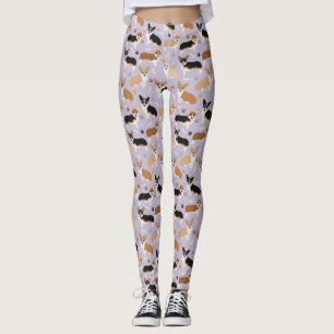 Corgi Dog Paws and Bones Leggings