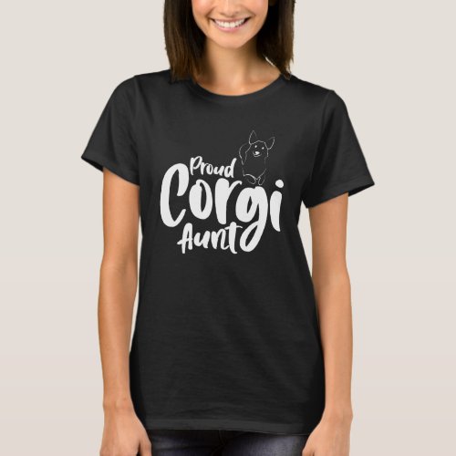 Corgi Dog     Proud Corgi Aunt Mother S Day T_Shirt