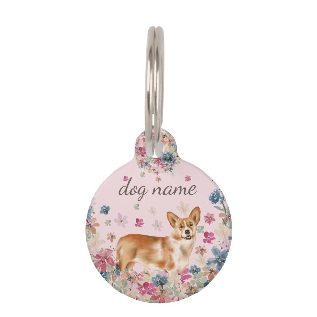 Corgi Dog Puppy Pet ID Tag
