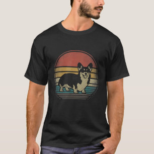 Corgi Dog Retro Vintage 60s 70s Funny Corgi Loves T-Shirt