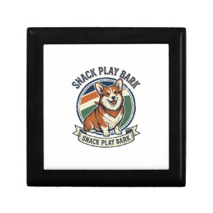 Corgi Dog Shirt Funny Vintage Engraving Pet Lover  Gift Box