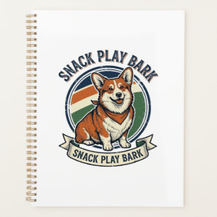Corgi Dog Shirt Funny Vintage Engraving Pet Lover Planner