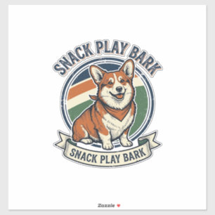 Corgi Dog Shirt Funny Vintage Engraving Pet Lover  Sticker