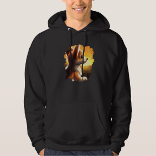 Corgi Dog Sunset Vintage Retro Corgis Dogs 1 Hoodie