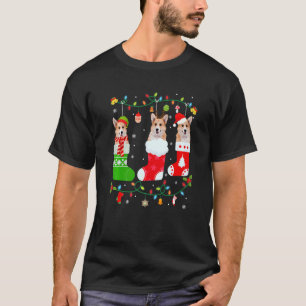 Corgi Dog Three Christmas Socks Sweater Xmas Dog