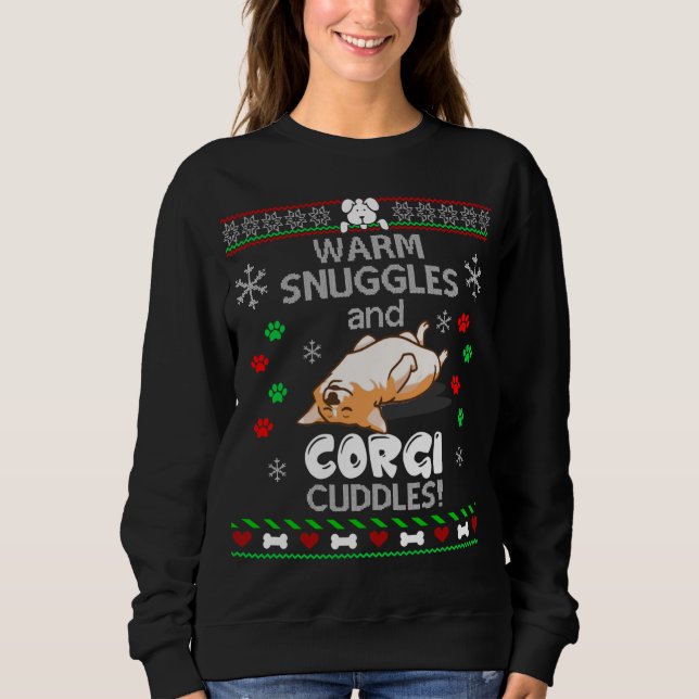 Corgi Dog Ugly Christmas Sweater (Front)