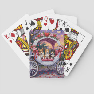 Corgi Dog Valentine's Day  Poker Cards