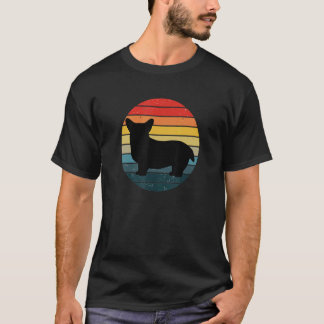 Corgi Dog Vintage Retro Styl For Corgi Woman T-Shirt