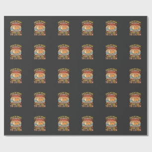 Corgi Dogs Do Speak Vintage Quote Wrapping Paper