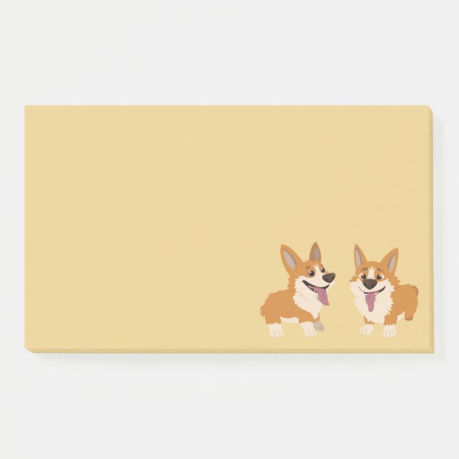 Corgi Dogs Post-it Notes (Front)