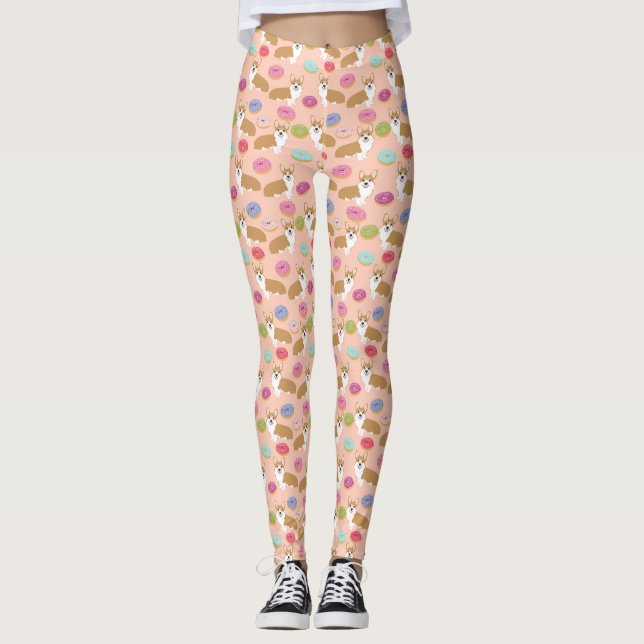 Corgi Donut Leggings (Front)
