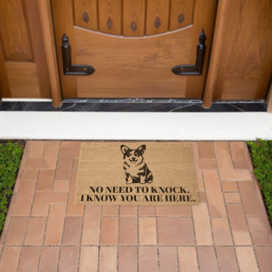 CORGI DOORMATS FIBER DOORMAT