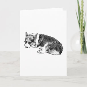 Corgi Dots, Warm Wishes Card