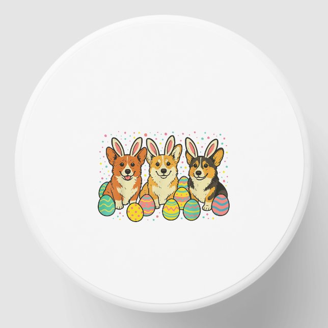 Corgi Easter T-Shirt_1 Mini Candle Favors (Front)