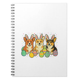 Corgi Easter T-Shirt_1 Notebook