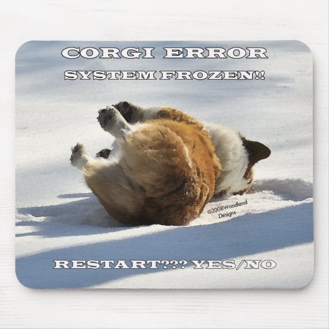 CORGI ERROR MOUSE PAD (Front)