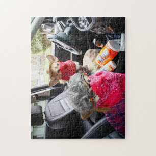 Corgi face mask puzzle