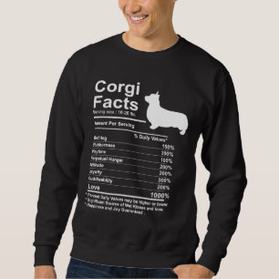 Corgi Facts Nutrition Funny Corgi Mama Dog 880 Sweatshirt