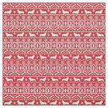 Corgi Fair Isle Fabric - cute corgi dog design
