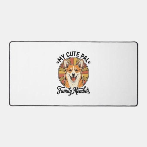 Corgi Family Shirt Vintage Pet Lover Design_1 Desk Mat