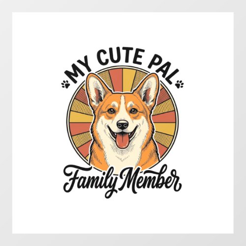 Corgi Family Shirt Vintage Pet Lover Design_1 Floor Decals