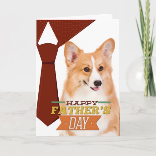 Corgi Fathers Day Card