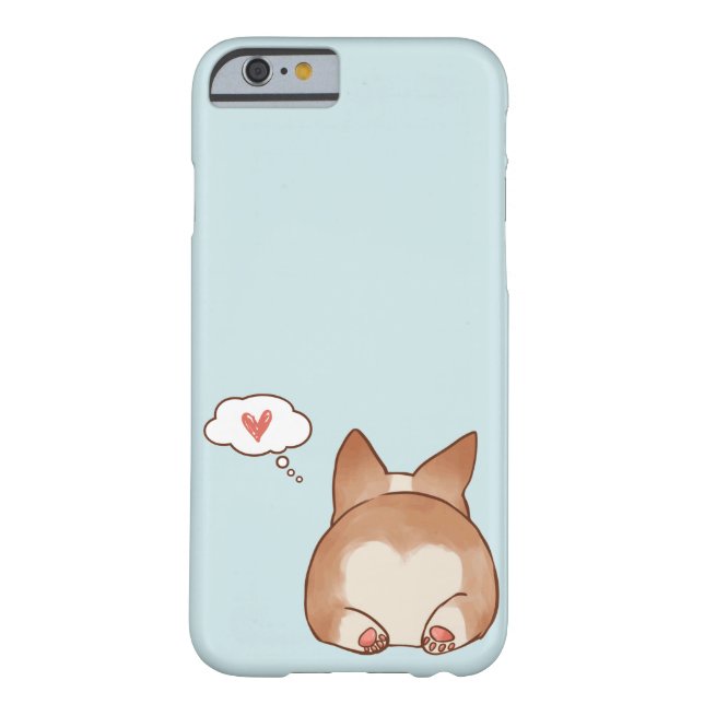 Corgi Fluffy Butt Phone Case (Back)