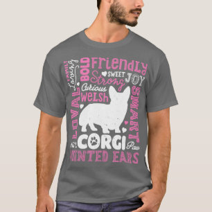 Corgi  for Men Women Boys Girls Kids Dog Lover Gif T-Shirt