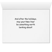 Corgi Funny Christmas Dog with Tree (Inside Horizontal (Bottom))