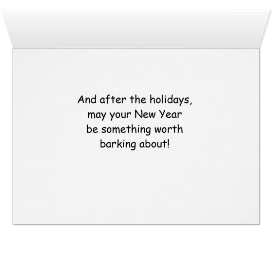 Corgi Funny Christmas Dog with Tree (Inside Horizontal (Bottom))